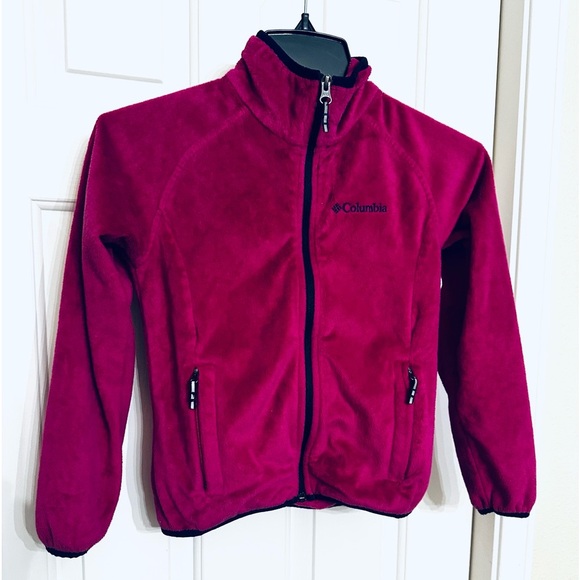 Columbia Girls Zip-Up Fleece Jacket- S (7/8) - Picture 1 of 3